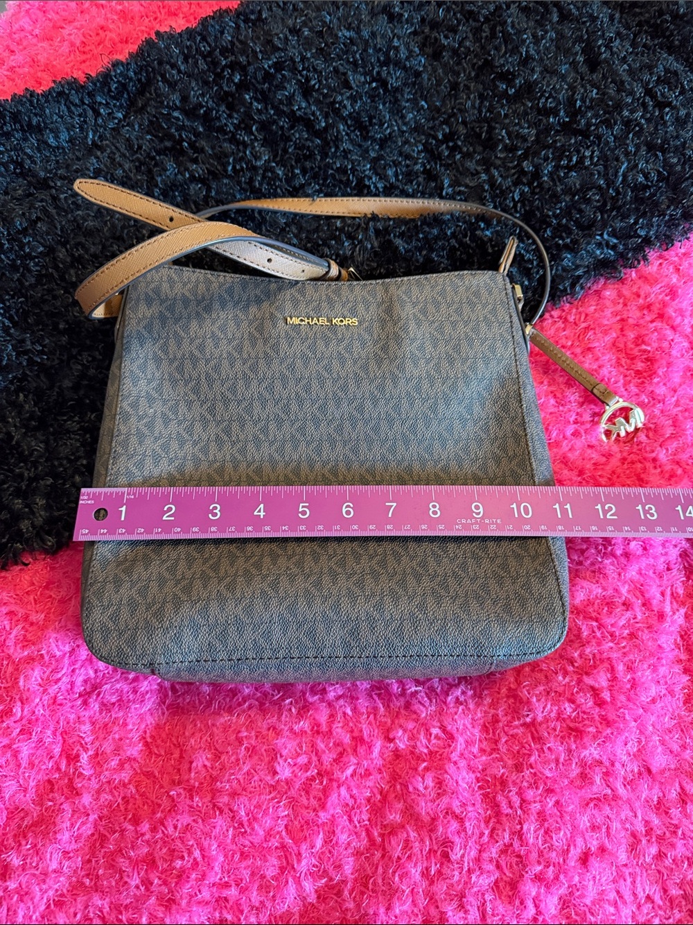 Michael Kors Brown Signature Crossbody Bag